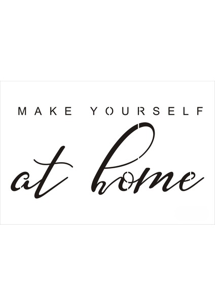 Stencil Sarayi Boyama Şablon Yazı ve Numaralar - 8798