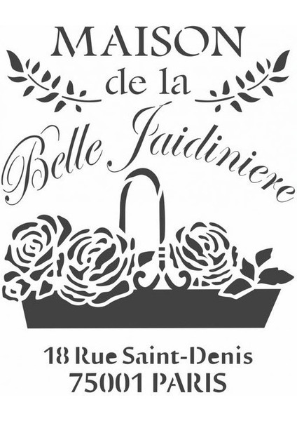 Stencil Sarayi Boyama Şablon Yazı ve Numaralar - 4391