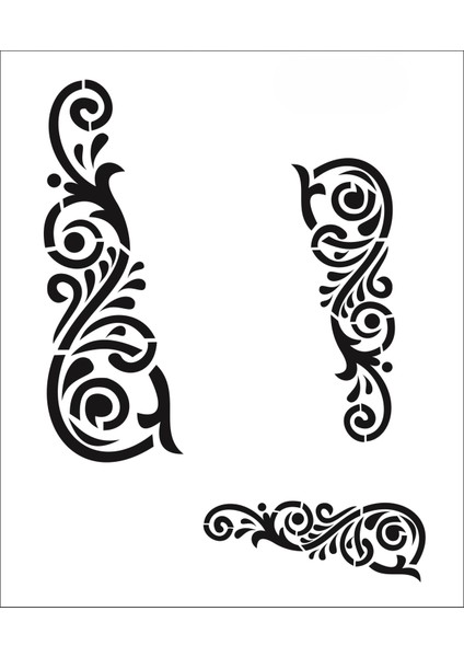 Stencil Sarayi Boyama Şablon Desenler - 1206