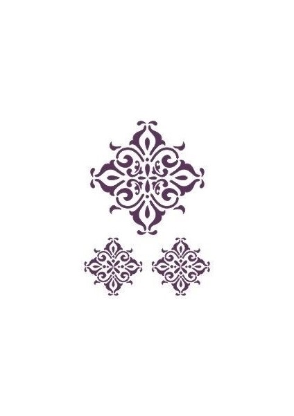 Stencil Sarayi Boyama Şablon Desenler - 4078