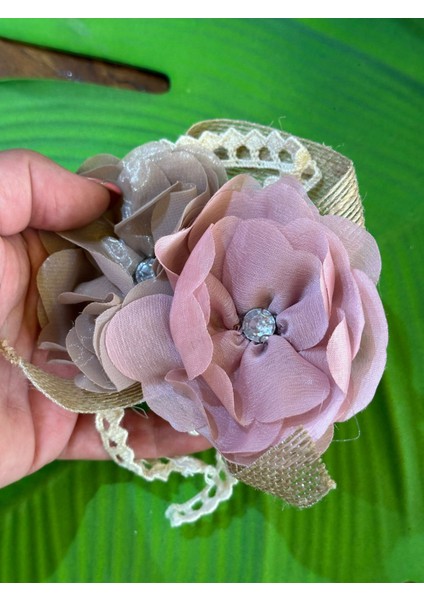 13X9 cm Çift Güllü Renkli Taşlı Çiçekli Broş Yaka Iğnesi modelleri