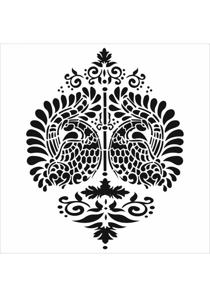 Stencil Sarayi Boyama Şablon Desenler - 8033