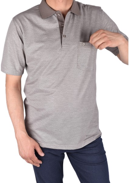 806-807 Polo Yaka Golf Line Tişört/bej/m fırsatları