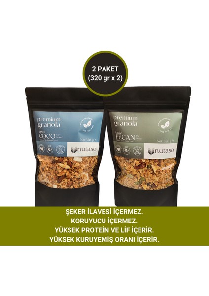 Pecan Granola (320 G), Coco Granola (320 G)