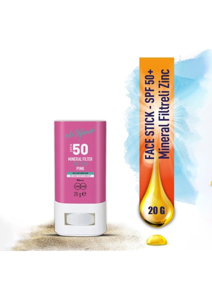 Eda Taşpınar Spf 50+ Mineral Filtreli Pembe Zinc Stick