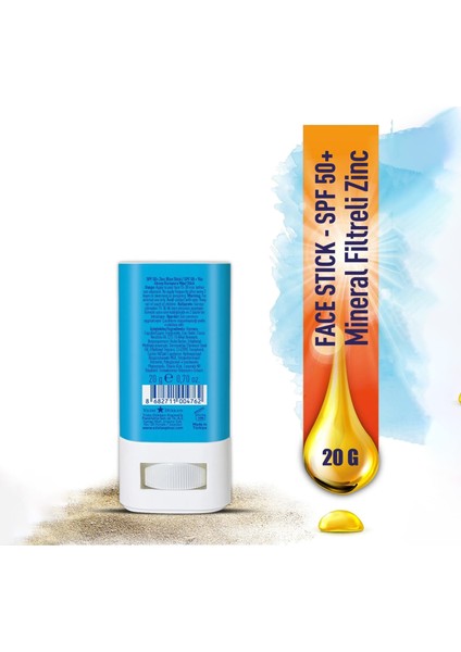 Eda Taşpınar Spf 50+ Mineral Filtreli Mavi Zinc Stick