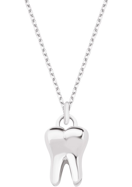 Gümüş Minik Diş Kolye