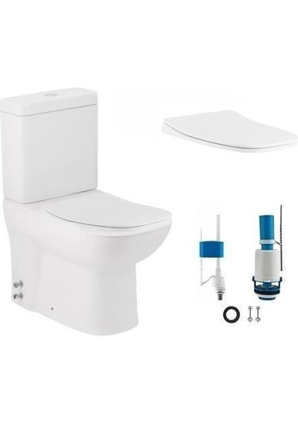 Petite Duvara Sıfır Klozet + Yavaş Kapak + Vitra Iç Takım Set