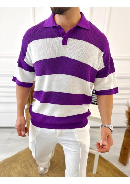 Tişört Örme Triko Tişört Nefes Alabilen Terletmez Oversize Tshirt Polo Yaka Salaş T-Shirt fırsatları