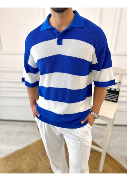 Tişört Örme Triko Tişört Nefes Alabilen Terletmez Oversize Tshirt Polo Yaka Salaş T-Shirt fırsatları