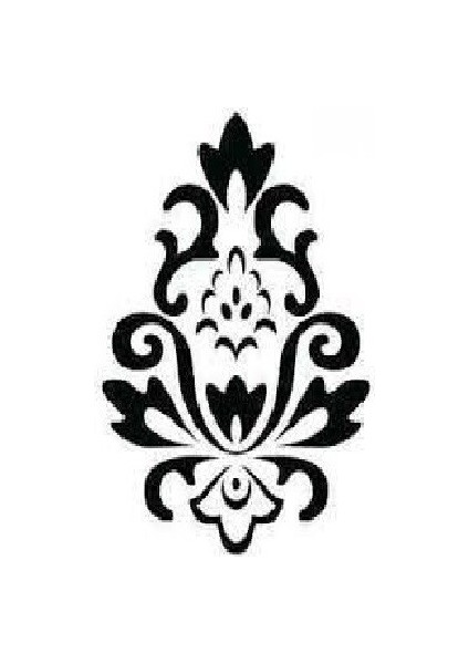 Stencil Sarayi Boyama Şablon Desenler - 4122