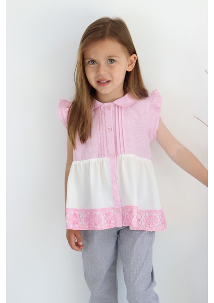 Pantolonlu Bluz Takım, Kız Çocuk Yazlık Giyim, Mevsimlik, Baharlık Giyim fırsatları