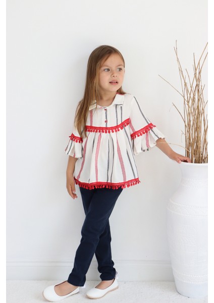 Pantolonlu Bluz Takım, Kız Çocuk Yazlık Giyim, Mevsimlik, Baharlık Giyim