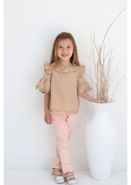 Pantolonlu Bluz Takım, Kız Çocuk Yazlık Giyim, Mevsimlik, Baharlık Giyim