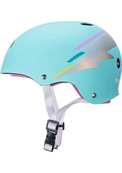 Triple Eight The Certified Sweatsaver Teal Hologram Kask S/m