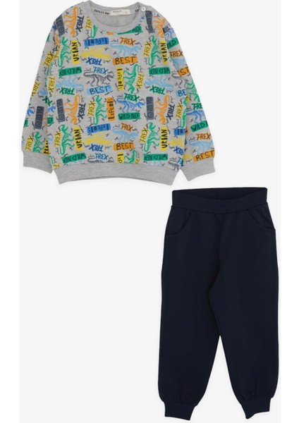 Erkek Çocuk T-Rex Baskılı Eşofman Takım fiyatları