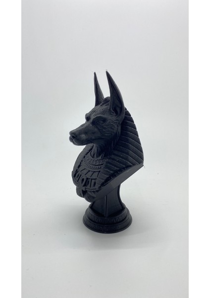 Mısır Tanrısı Anubis Büst Çakal Başlı Heykel