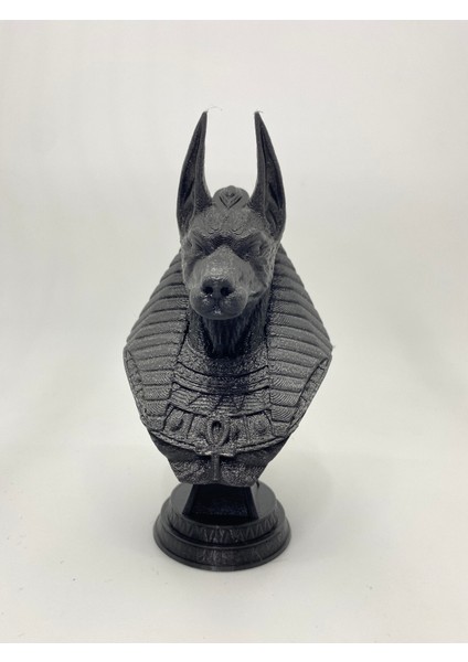 Mısır Tanrısı Anubis Büst Çakal Başlı Heykel