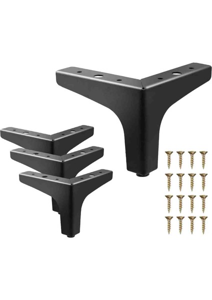 12 cm Metal Mobilya Ayağı Dolap Koltuk Tv Sephası Ayakları