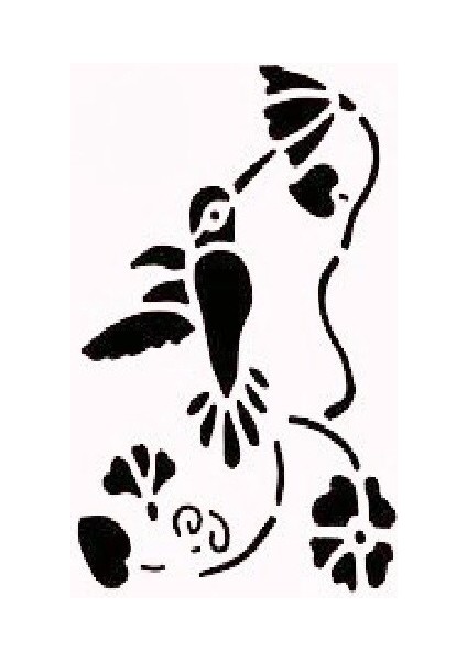 Stencil Sarayi Boyama Şablon Çiçek ve Meyve - 4753