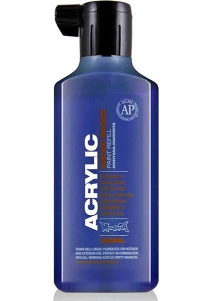 Acrylic Refill 180ML Shock Blue Dark S5020 Akrilik Boya Mürekkebi