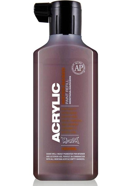 Acrylic Refill 180ML Shock Brown S8010 Akrilik Boya Mürekkebi