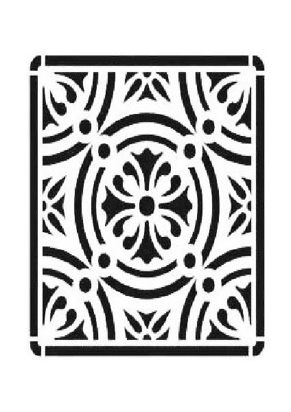 Stencil Sarayi Boyama Şablon Damask Çini Mandala - 4028