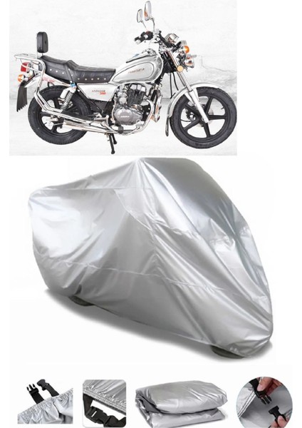 Arora Ar 150-A Jaguar Gri Su Geçirmez Motosiklet Brandası Prem Uyumlu V