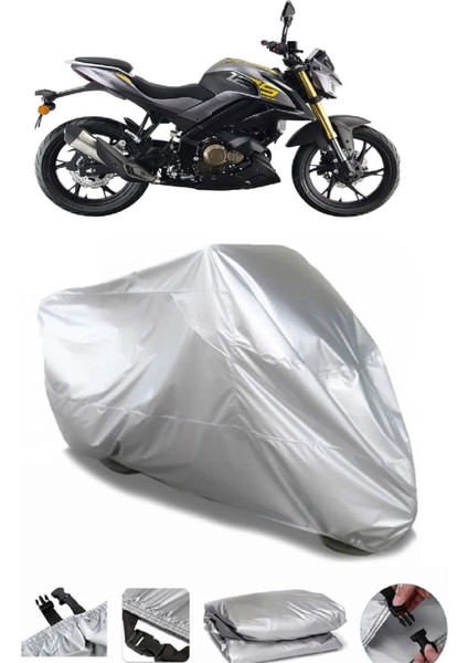 Qj Srk 125 R Gri Su Geçirmez Motosiklet Brandası Premium