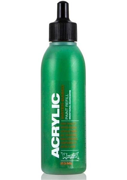 Acrylic Refill 25ML Shock Green Dark S6020 Akrilik Boya Mürekkebi