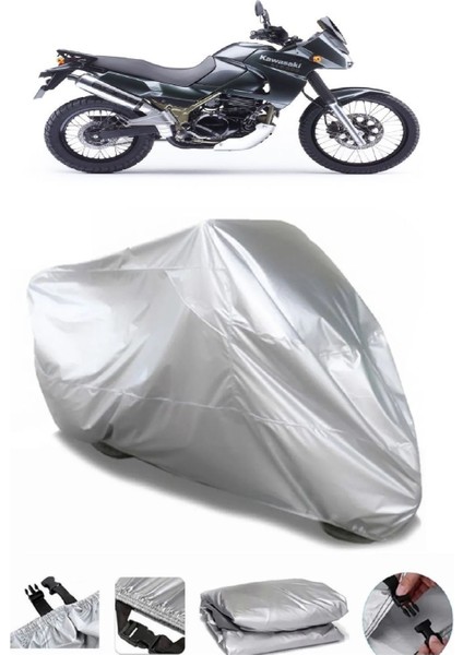 Kawasaki Kle 500 Gri Su Geçirmez Motosiklet Brandası Premium