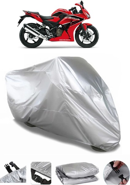 Honda Cbr 250 R Gri Su Geçirmez Motosiklet Brandası Premium