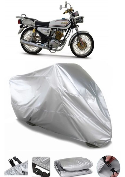 Kuba Çita 125R Max Gold Gri Su Geçirmez Motosiklet Brandası Premium