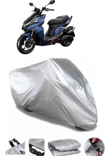 Sym Drg 160 Gri Su Geçirmez Motosiklet Brandası Premium