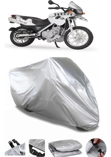 Bmw F 650 Gs Dakar Uyumlu Gri Su Geçirmez Motosiklet Brandası Premium