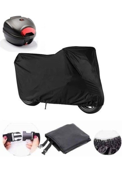 Keeway Super Shadow 250 Siyah Motosiklet Brandası Arka Çanta Uyumlu