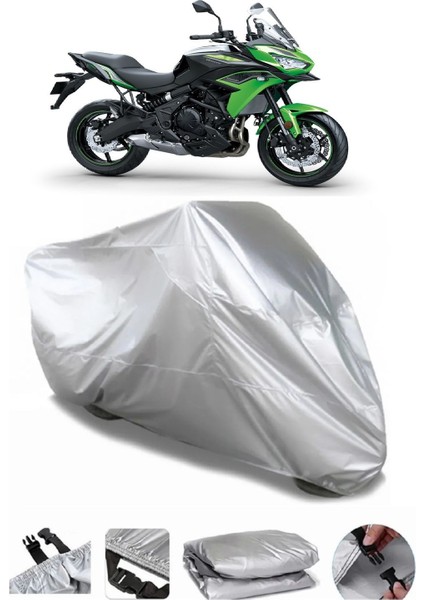 Kawasaki Versys 650 Gri Su Geçirmez Motosiklet Brandası Premium