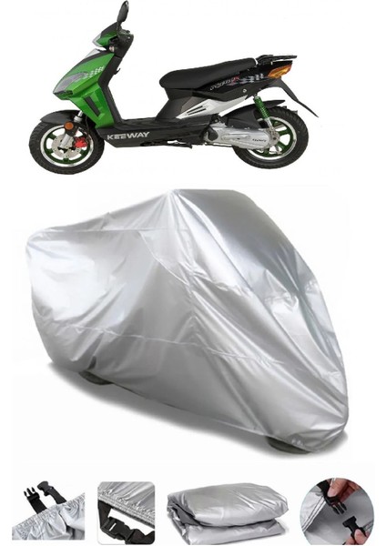 Keeway Matrix 150 Gri Su Geçirmez Motosiklet Brandası Premium