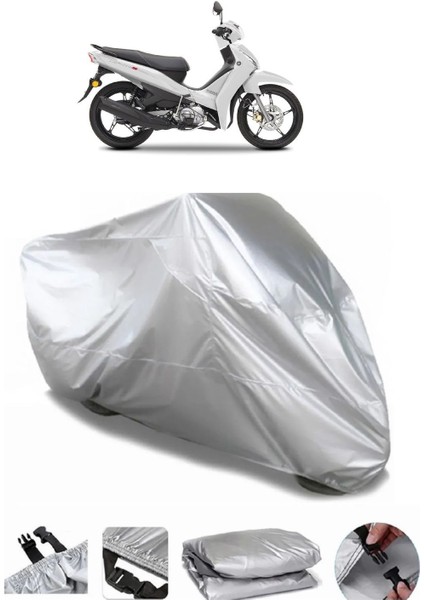 Yamaha Crypton Gri Su Geçirmez Motosiklet Brandası Premium