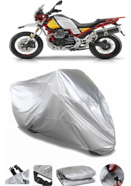 Moto GUZZIV85 Tt Gri Su Geçirmez Motosiklet Brandası Premium