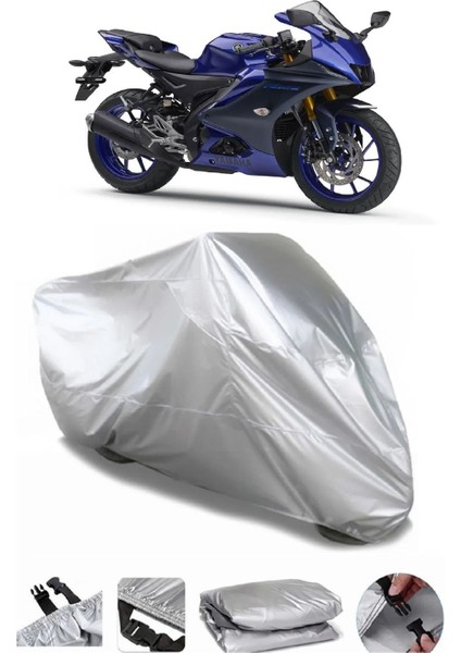 Yamaha Yzf R125 Gri Su Geçirmez Motosiklet Brandası Premium