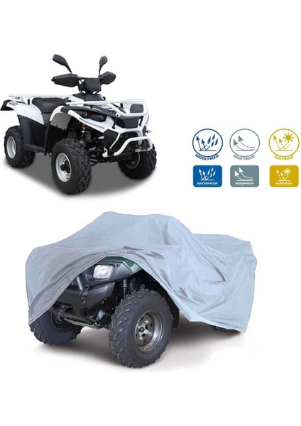 Kuba Garden Trac 150 Atv Su Geçirmez Brandası -Gri