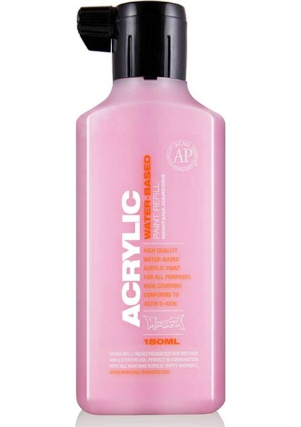 Acrylic Refill 180ML Shock Pink Light S4000 Akrilik Boya Mürekkebi