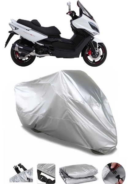 Kymco Xciting 500 Gri Su Geçirmez Motosiklet Brandası Premium