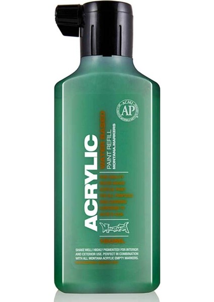 Acrylic Refill 180ML Shock Green Dark S6020 Akrilik Boya Mürekkebi