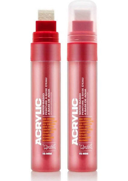 Akrilik Markör Standart Uç 15MM Shock Red S3000 modelleri