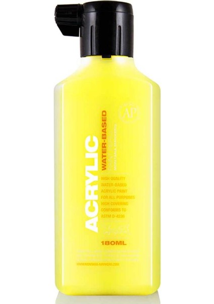 Acrylic Refill 180ML Flash Yellow (Fluo) F1000 Akrilik Boya Mürekkebi