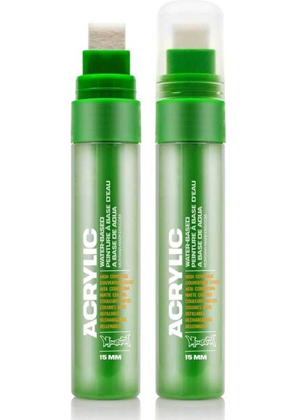Akrilik Markör Standart Uç 15MM Shock Green S6010