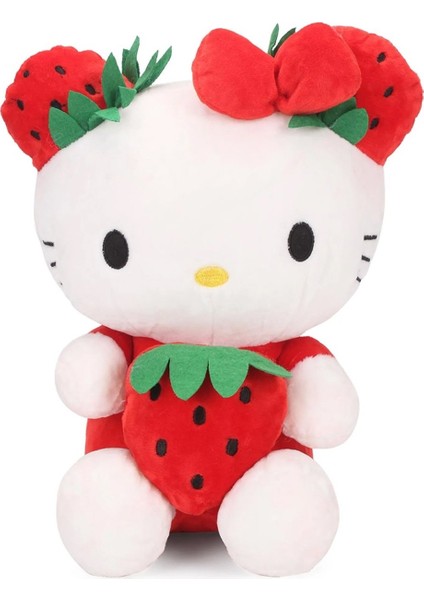 Hello Kitty Peluş Soft Çok Renkli Kaliteli Kumaş Oyun ve Uyku Arkadaşı 38 cm x 35 cm x 16 cm
