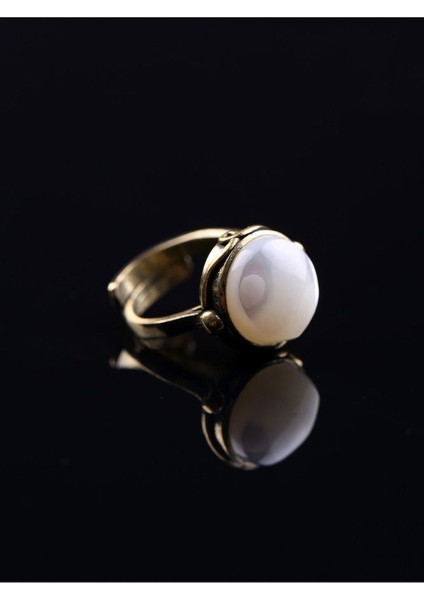 Doğal Taş Sedef Doğal Taşlı Ayarlanabilir Yüzük Sdfyvrlk-1 fırsatları